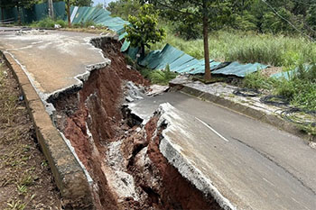 Đắk Nông công bố tình huống khẩn cấp về sụt lún, sạt lở đất