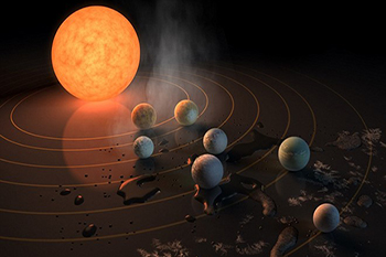 Phát hiện 7 hành tinh to bằng Trái Đất có thể có sự sống