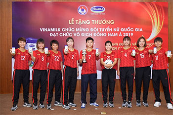 Vinamilk: Dinh dưỡng cho đội tuyển bóng đá nữ quốc gia