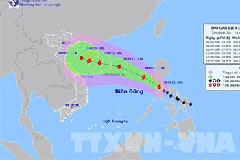 Bão Conson đi vào Biển Đông trở thành cơn bão số 5, Bắc Bộ và Trung Bộ mưa to